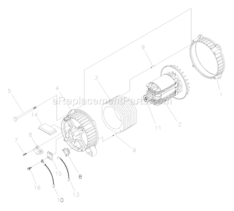 Page A Diagram and Parts List for 1935-0  Briggs and Stratton Generator